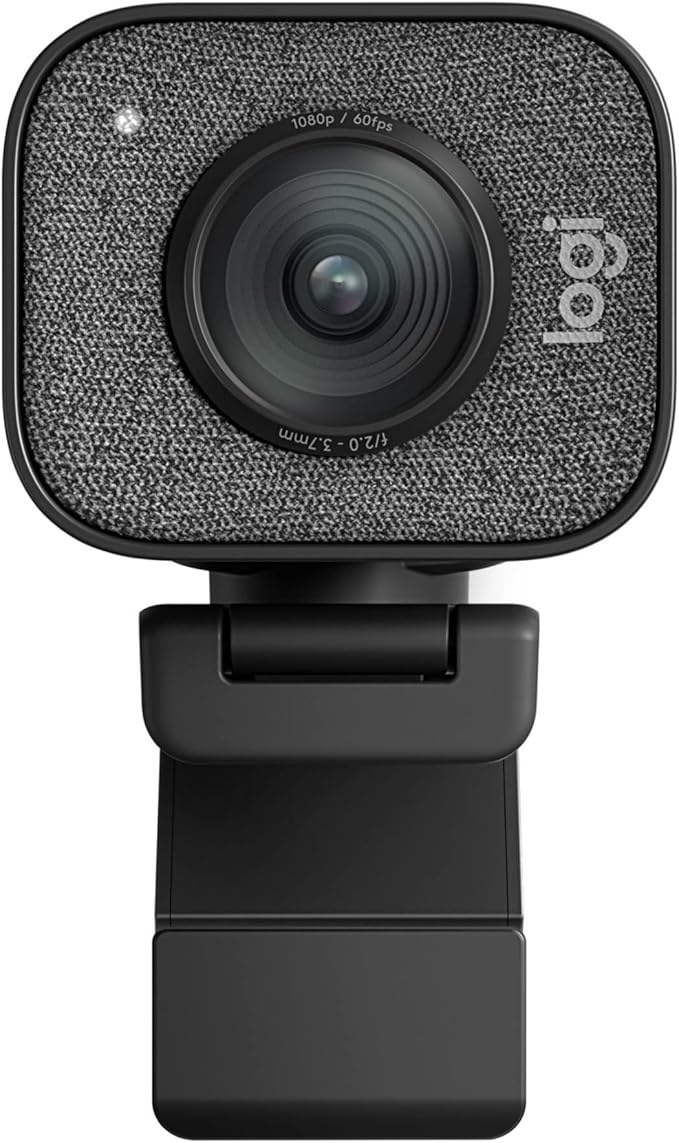 Logitech StreamCam HD webcam mounted on monitor for crisp video calls